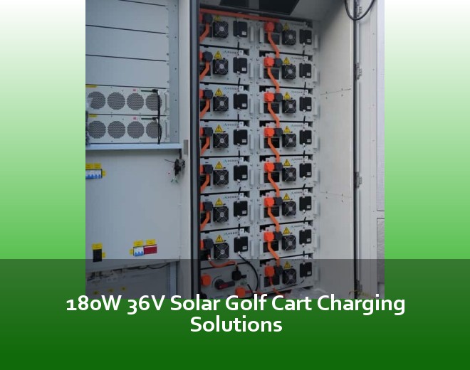 180W 36V Solar Golf Cart Charging Solutions